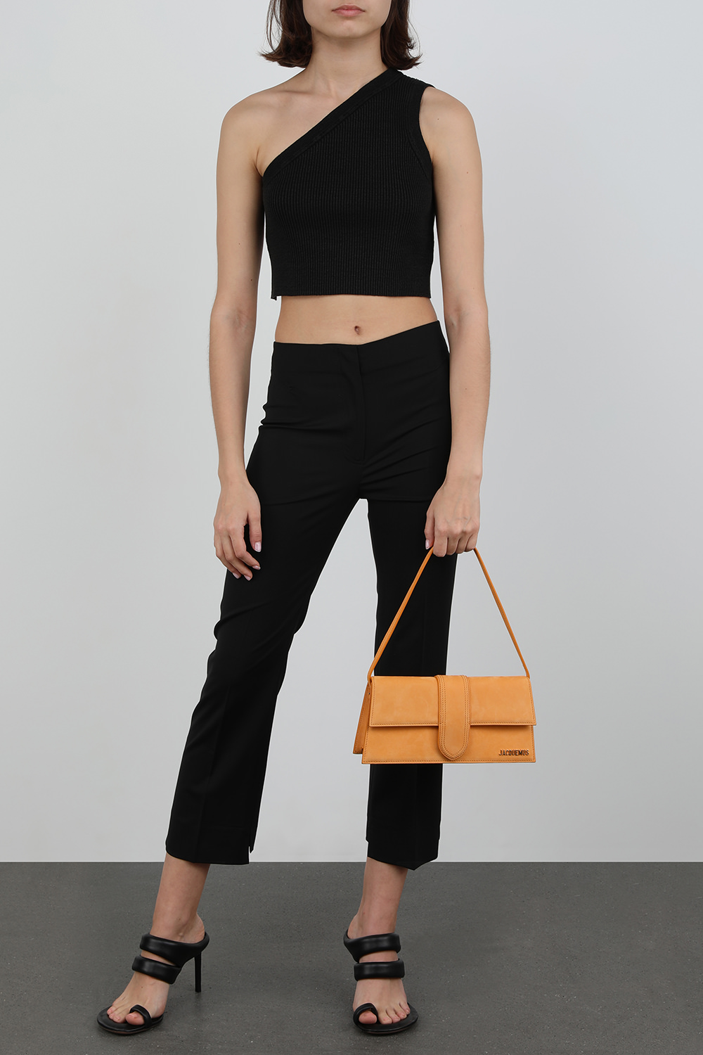 קרופ טופ מייל אסקו שחור